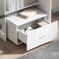 vidaXL Zásuvkový kabinet 55 x 45 x 31 cm Biela