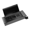 ORNO OR-GM-9048/B Zapustená zásuvka s výklopným víkom a USB