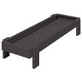 vidaXL Krmná žľab pre slede Čierna 80 x 28 x 13.5 cm