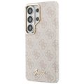 Puzdro Guess 4G Script MagSafe pre Samsung Galaxy S26 Ultra ružové
