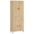 vidaXL Vysoká skrinka dub sonoma 69,5x34x180 cm spracované drevo