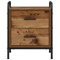 vidaXL Nočný stolík 2 ks Staré drevo 40 x 30 x 50 cm Kompozitné drevo