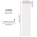 vidaXL Záves na dvere 56x202 cm hliník
