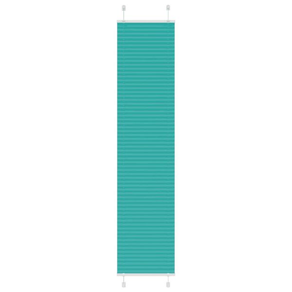 vidaXL Plisovaná roleta petrolejovo zelená 50x200 cm šírka látky 49,4 cm polyester