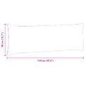 vidaXL Vankúše na pohovku 2 pcs Víno červené 120 x 40 cm