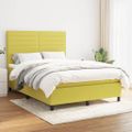 vidaXL Boxspring posteľ s matracom zelená 140x190 cm látka