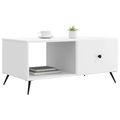 vidaXL Konferenčný stolík Biela 90 x 50 x 40 cm Kompozitné drevo