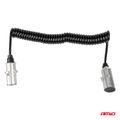 Špirálový kábel TIR 2x 7 PIN typ N 5m 24V AMIO-04379