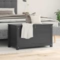 vidaXL Úložný box sivý 80x40x45,5 cm masívna borovica