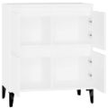 vidaXL Komoda biela 60x35x70 cm spracované drevo