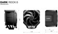 Be quiet! chladič CPU Dark Rock 6 / 135mm PWM fan / 6 heatpipes Chladic, pro CPU, pro Intel i AMD, socket 115x, 1200, 1700, 1851, AM5, AM4, 220W TDP, 135mm PWM ventilátor, 6 heatpipes