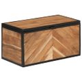 vidaXL Úložný box 60x30x30 cm masívna akácia a železo