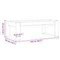 vidaXL Konferenčný stolík Čierny dub 102 x 50 x 35 cm Kompozitné drevo