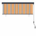 vidaXL Roleta Žltá a modrá 180 x 250 cm Textil a hliník