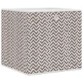 vidaXL skladacie úložné boxy 10 ks hnedá 32x32x32 cm Netkaná textília