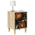 vidaXL Nočný stolík LOCHEM Dub sonoma 36 x 33 x 50 cm Kompozitné drevo