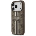 Obal Guess 4G Printed Stripes MagSafe pre iPhone 17 Pro hnedý