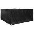vidaXL Kryt na záhradný nábytok v tvare L 12 očiek 185x185x90 cm