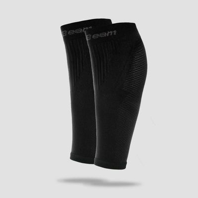 Kompresné návleky na lýtka Black - GymBeam, veľkosť L/XL, veľkosť oblečenia L/XL