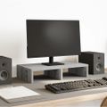 vidaXL Stojan na monitor sivý sonoma 50x27x10 cm kompozitné drevo