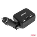 Predlžovacia zásuvka 2x USB-A 1x USB-C 12/24V 100W 180° AMiO-04357
