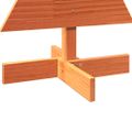 vidaXL Drevený vianočný stromček voskovohnedý 80 cm masívna borovica