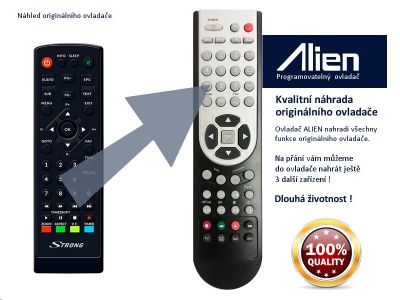 Diaľkový ovládač ALIEN STB Strong SRT 8221