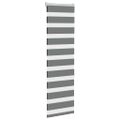vidaXL Zebra roleta tmavošedá 45x150 cm šírka látky 40,9 cm polyester