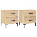 vidaXL Nočné stolíky 2 ks dub sonoma 40x35x47,5 cm kompozitné drevo