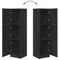 vidaXL Highboard Čierny dub 31.5 x 32 x 122.5 cm