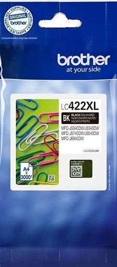 kazeta BROTHER LC-422XL Black MFC-J5340DW/MFC-J5740DW (DE)