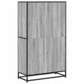 vidaXL Knižnica sivý dub 80,5x35x139 cm kompozitné drevo