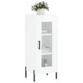 vidaXL Komoda lesklá biela 34,5x34x90 cm spracované drevo