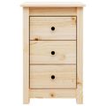vidaXL Nočné stolíky 2 ks 40x35x61,5 cm masívne borovicové drevo