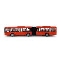 Kovový kĺbový autobus červený Bratislava/ČB 18 cm