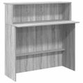 vidaXL Recepčný stôl sivý dub sonoma 100x50x103,5 cm kompozitné drevo