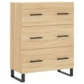 vidaXL Vysoká skrinka dub sonoma 69,5x34x180 cm spracované drevo