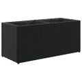 vidaXL Záhradné kvetináče 2 nádoby 2 ks čierne 72x30x32 cm polyratan
