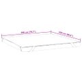 vidaXL Chránič matraca biela 200x220 cm vodeodolné