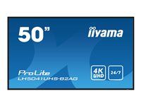50" Trieda uhlopriečky displej LCD s LED podsvietením - digital signage - s vstavaným prehrávačom médií SoC - 4K UHD (2160p) 3840 x 2160 - čierna, lesklý