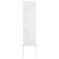 vidaXL Záhradná clona na súkromie Rezací Biela 32 x 140 cm