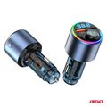 FM vysielač 1×USB-A 1×USB-C 12/24V AMiO-04655