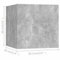 vidaXL Nástenné TV skrinky 8 ks betónová sivá 30,5x30x30 cm