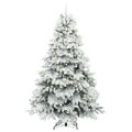 vidaXL Umelý vianočný stromček s 300 LED-i Biela 240 cm PE a PVC