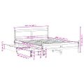 vidaXL Posteľ bez matraca voskovo hnedá 160x200 cm masívna borovica