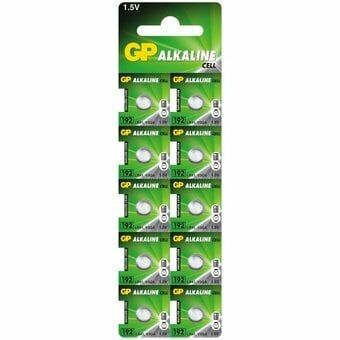 GP 10 x Alkaline Mini GP battery 192/G3/AG3/L736/LR41/V3GA
