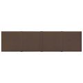 vidaXL Nástenné panely 12 ks hnedé 60x15 cm látkové 1,08 m²