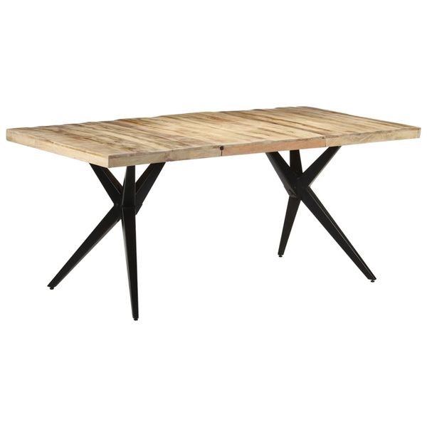 vidaXL Jedálenský stôl 180x90x76 cm surové mangovníkové drevo