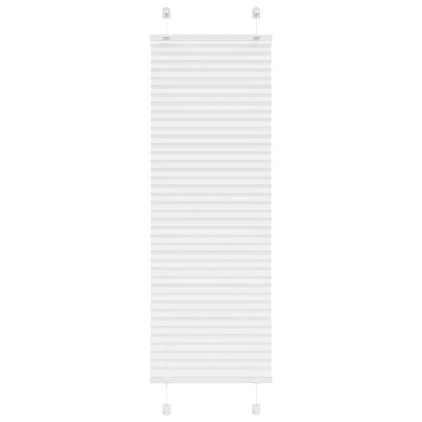 vidaXL plisovaná roleta biela 50x150 cm šírka látky 49,4 cm