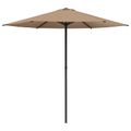 vidaXL Záhradný slnečník 230 x 230 cm Polyester Obdĺžnikový Sivohnedá